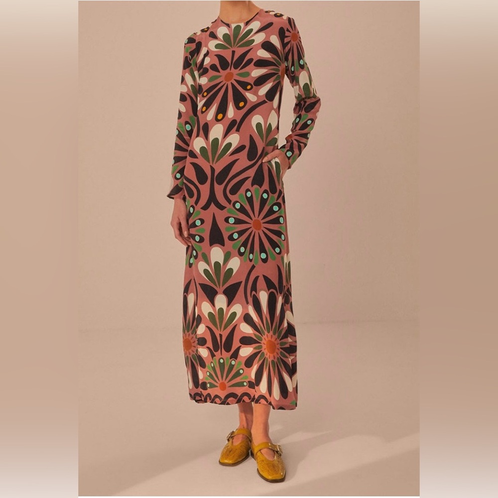 NWT FARM Rio Ainika Flowers Maxi Dress